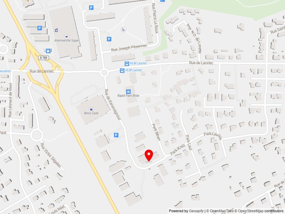Plan d’accès, voir sur Google Maps — 15 rue Keransignour 29900 Concarneau
